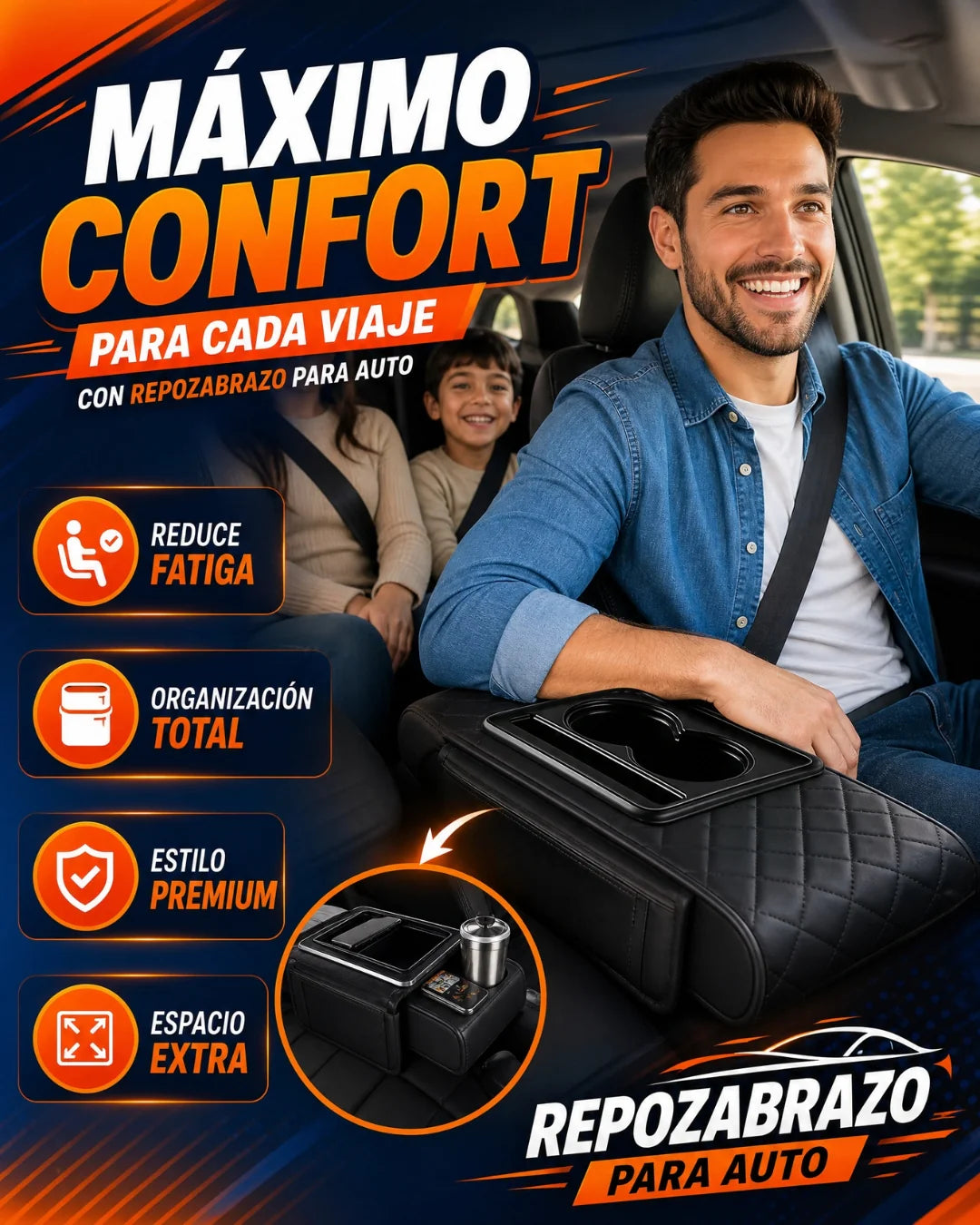Almohadillas reposa brazo para vehiculo